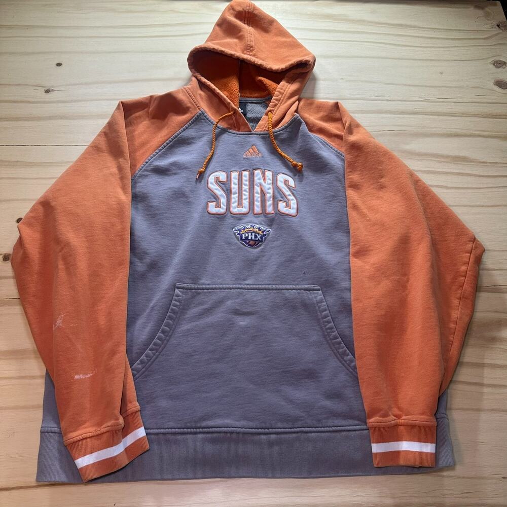 2000's Adidas Phoenix Suns Basketball NBA Men's XL Hoodie Sweatshirt READ